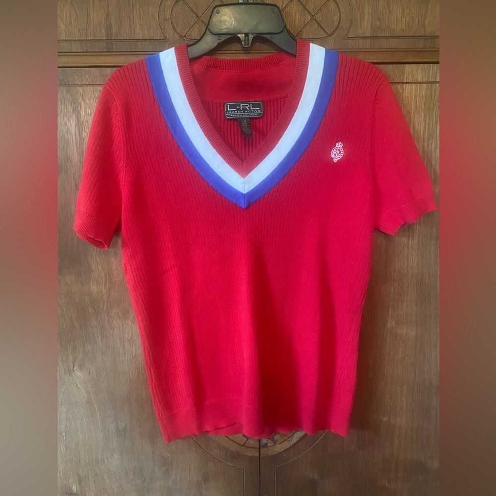 Vintage Ralph Lauren preppy sweater short sleeve